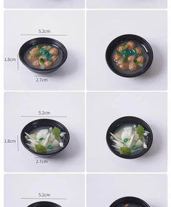 Dimensions détaillées du bol de soupe japonais miniature de 5,2 cm de diamètre