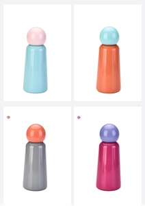 Détails des bouteilles en acier de 350ml avec bouchons sphériques et couleurs éclatantes