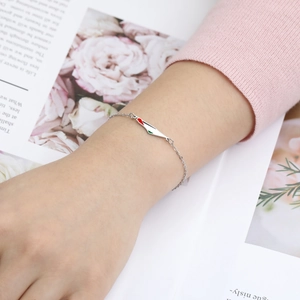 Silver beaded bracelet with Palestine flag map pendant worn by a model over an open book
