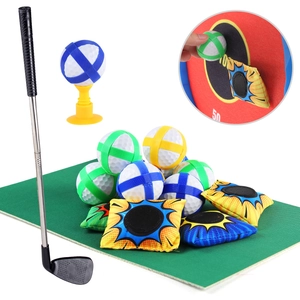 Kit de golf enfant multifonctionnel avec lumières et balles adhésives pour intérieur extérieur