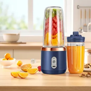 Portable USB Rechargeable Juicer Blender Cup Six Blades Stainless Steel PCTG Material Personal Size Electric Juicer Travel