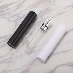 Portable 10ml travel perfume atomizer set with matte shell and refillable glass bottle