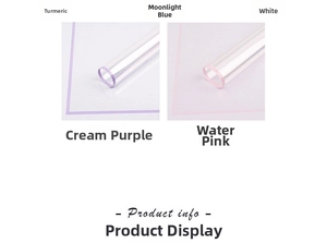 Waterproof OPP flower wrap with color borders in Ginger Yellow, Blue and Pink