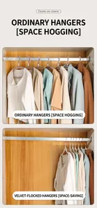 Space-saving slim velvet hanger vs bulky plastic hanger comparison for efficient closet storage