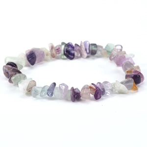Irregular Natural Crushed Stone Stretch Bracelet Amethyst Turquoise Quartz Minimalist Handmade Jewelry For Men Women
