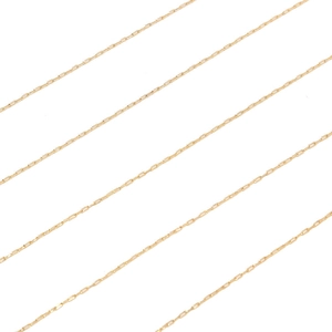 Chaîne à maillons rectangulaires en acier inoxydable doré pour création de bijoux