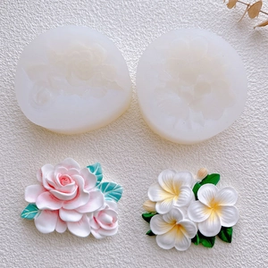 Gardenia and Plumeria silicone molds for handmade cake decor and flower crafts