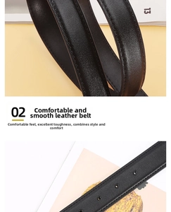 Macro detail of high-quality black leather belt showing double stitching and precise holes