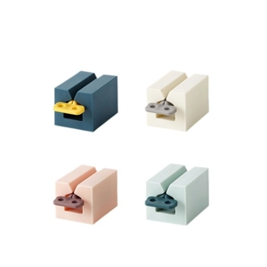 Set da 4 organizer per cavi da scrivania in vari colori pastello coordinati