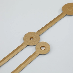 Goldenes mattes Metall-Uhrzeigerset für Quarzwerke mit Stunden- und Minutenzeiger