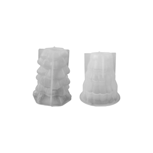 Christmas tree silicone mold set for DIY resin candles and decorative plaster ornaments