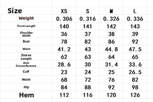 Size chart showing XS to L measurements for French lace bodycon long dress