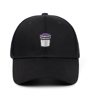 Embroidered Cup Pattern Baseball Cap Cotton Twill Adjustable Hip Hop Streetwear Sun Hat Vintage Style Unisex