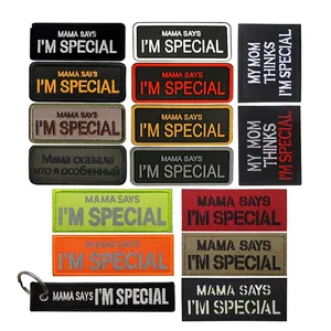 Mama Says I'm Special Morale Patches Tactical Hook And Loop Backing Reflective Luminous PVC Embroidery Armbands Decor