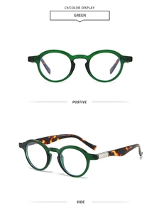 Detail of vintage green sunglasses with tortoise temple and sturdy metal hinges
