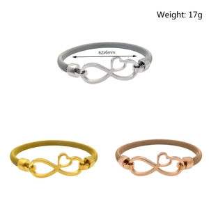 Guida dettagliata alle taglie e ai pesi per bracciali in acciaio inossidabile cuore e infinito