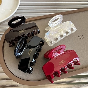Acetate Hair Claw Clip Elegant French Style Shark Clip Retro Hair Accessory For Women Non Slip Styling Tool