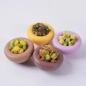 Realistische künstliche Getreideschalen und Dampfbrötchen-Modelle für Restaurantdeko