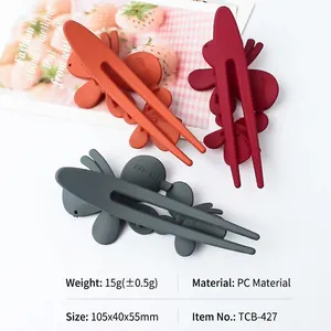 Large matte butterfly hair clips in multiple colors for elegant hairstyling and firm grip