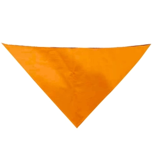 Vibrant orange cotton pet bandana with reinforced stitching for medium and large dogs