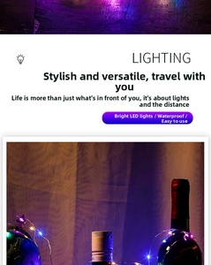 Waterproof copper wire LED fairy lights featuring high brightness for cake decoration