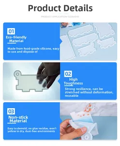 Detail showing high flexibility and eco-friendly food-grade silicone resin mold texture