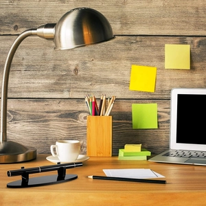 Minimalist black acrylic pen stand holder for desk display and office stationery use