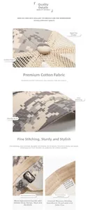 Detail der digitalen Camouflage-Basecap mit atmungsaktivem Mesh und robusten Nähten