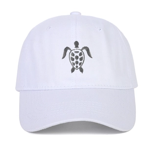 Embroidered Sea Turtle Baseball Cap 100% Cotton Soft Top Dad Hat Adjustable Metal Buckle Outdoor Casual Sun Hat Unisex