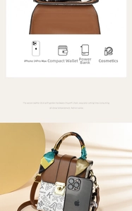 Detail showing mini rabbit tote capacity fitting a phone, wallet and cosmetics
