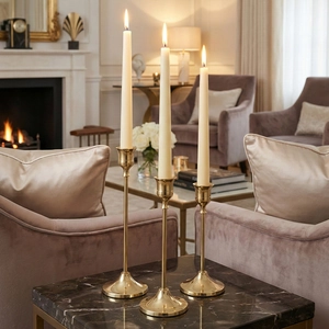 Portavelas De Campana De Metal Y Velas Aromáticas Para Decoración De Mesa Boda Hogar Arte De Hierro Lujo Ligero