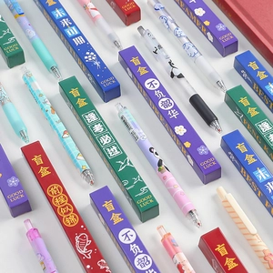 Christmas blind box stationery set with cute inspiration theme gel pens and creative gift box