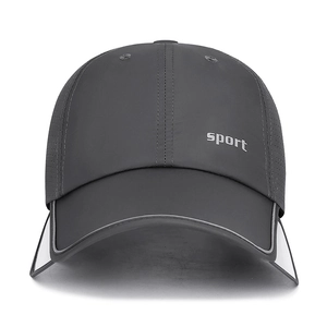 Unisex Outdoor Quick-Dry Baseball Cap With Retractable Sun Visor Breathable Sunscreen Fishing Hat For Men Women Summer