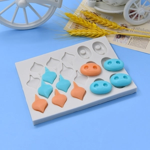 Silicone pig nose and ear fondant mold for mousse cake decorations and baking accessories