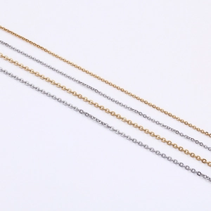 Collier À Maillons Minimaliste En Acier Inoxydable Pour Femmes Chaîne Croisée Élégante Avec Mousqueton Et Extension Accessoire