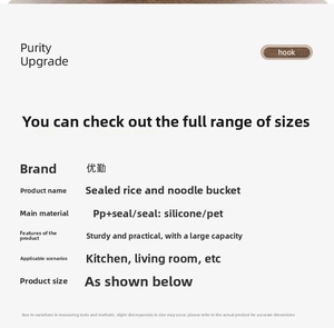 Detailed material specification of PP and PET for large kitchen storage containers