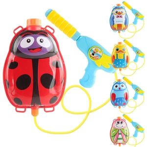 Cartoon animal backpack water guns featuring ladybug, duck and penguin styles for kids