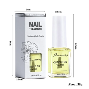 Misscheering 12ml tea tree cuticle oil with packaging box for nail shine and repair