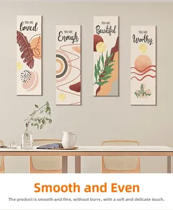 Detail showing smooth texture and high-quality craftsmanship of Bohemian wall art decor