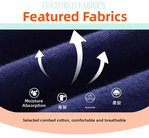 Detail of breathable combed cotton fabric with moisture-wicking and soft skin-friendly texture