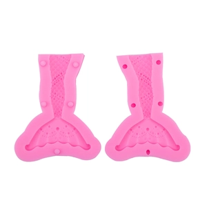 Mermaid Tail Silicone Mold 3D Cake Decoration Chocolate Gumpaste DIY Baking Tool Accessories