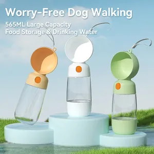 Portable Pet Water Bottle Leak Proof Dog Travel Drinker Outdoor Walking Food Water Dispenser Plastic Modern