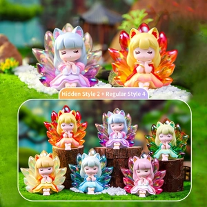 Detail of fox girl figurines featuring translucent wings with 2 secret and 4 regular styles