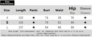 Size guide table for one-shoulder maxi dress showing bust, waist and hip measurements