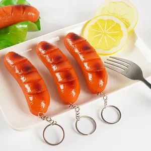 Realistisches Gebratenes Wurst Simulation Lebensmittelmodell PVC Künstliches Hot Dog Display Prop Spielzeug Für Rollenspiele
