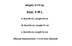 Guía de tallas para top halter de cuero sintético con medidas para tallas S, M y L