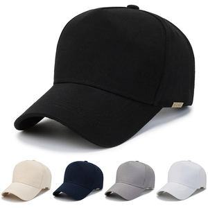 Baseball Cap Panelled Cotton Twill Adjustable Metal Buckle Sport Side Tag Curved Brim Sunshade Streetwear For Men Women