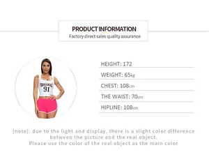 Detail view of workout shorts showing sizing chart and model wearing the shorts with logo