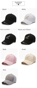 Collage of breathable mesh baseball caps with wheat ear embroidery in seven assorted colors