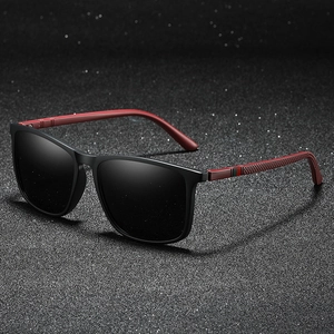 Square Polarized Sunglasses For Men HD UV400 Protection TR90 Frame Fashion Trendy Driving Outdoor Sports Eyewear